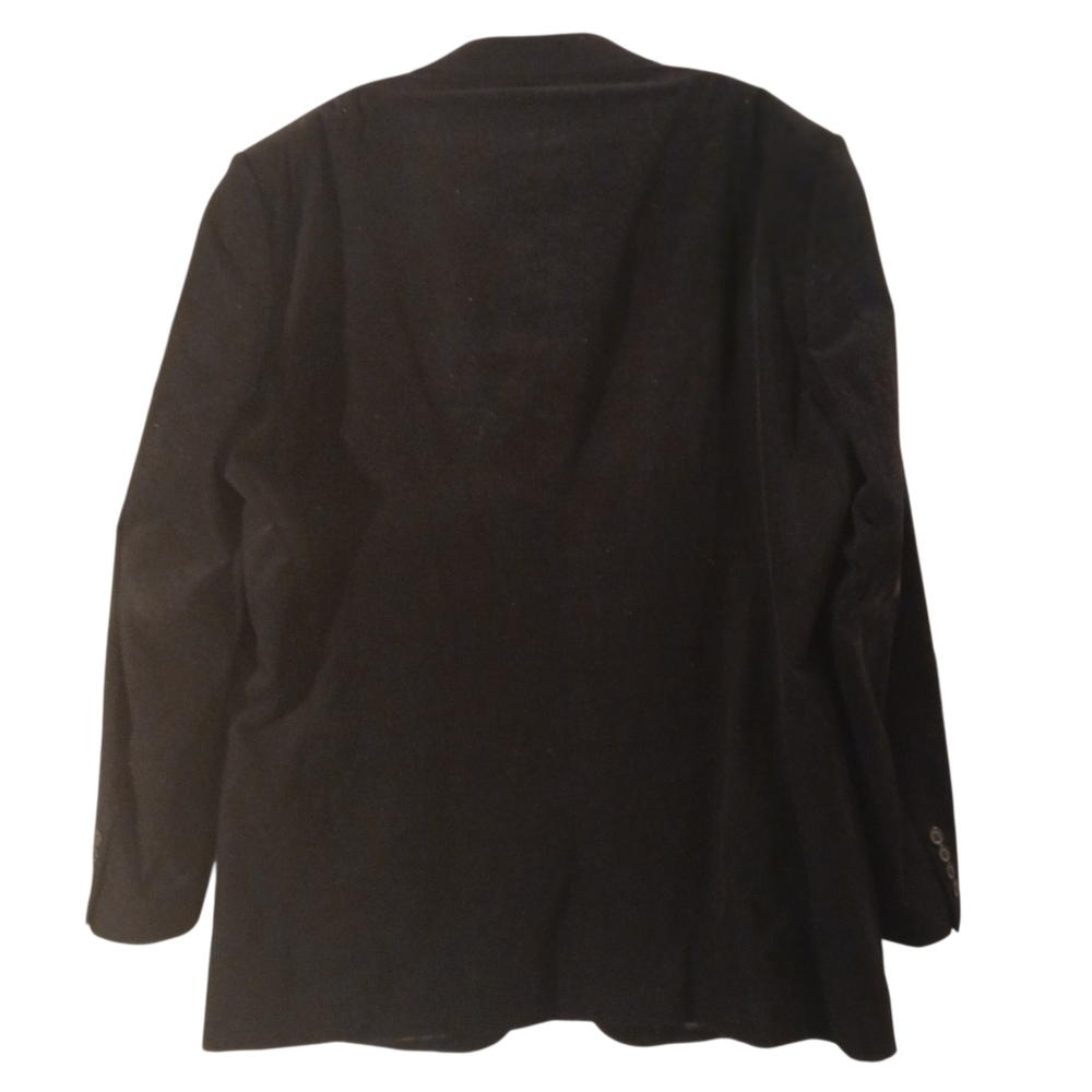 Andrew Fezza Mens Black Corduroy Blazer Sz 44 L - Picture 3 of 8